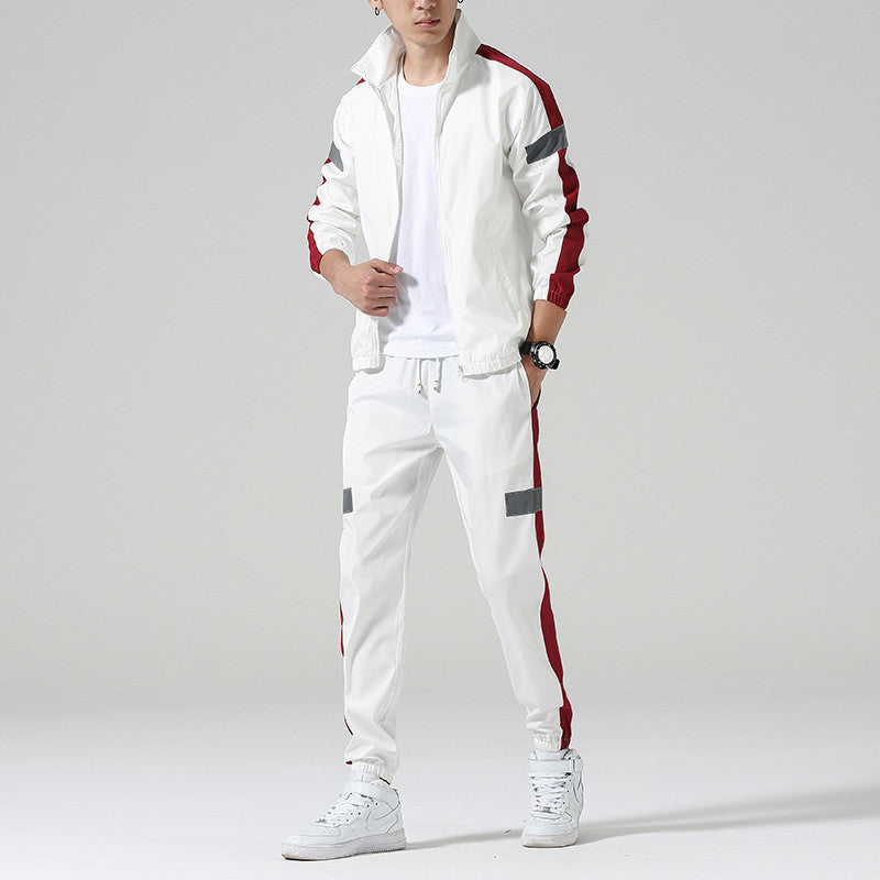 Men's Casual Athletic Tracksuit with Zip-Up Hoodie and Pants | Perfect for All Seasons