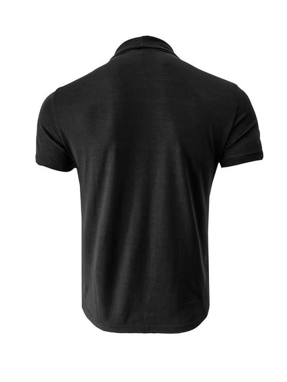 Men's Classic Fit Plain Turtleneck T-shirt | Ideal for Summer