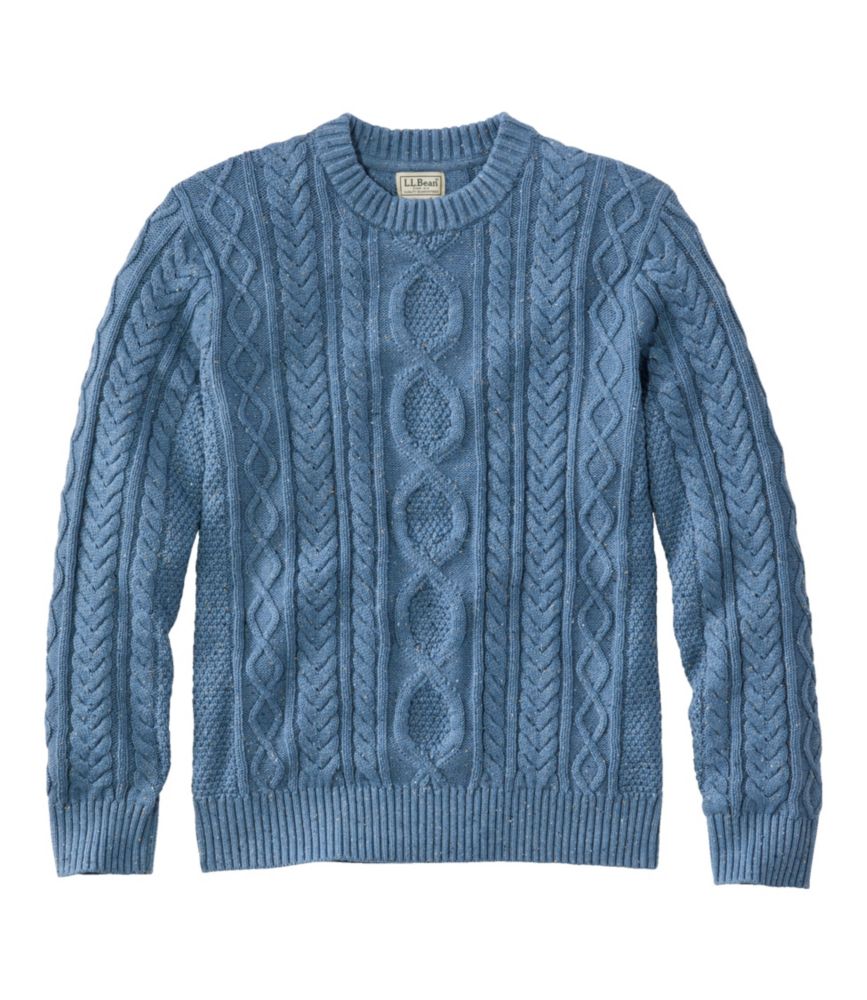 Men's Soft Round Neck Cable Knitted Jumper | Ideal for Autumn/Winter