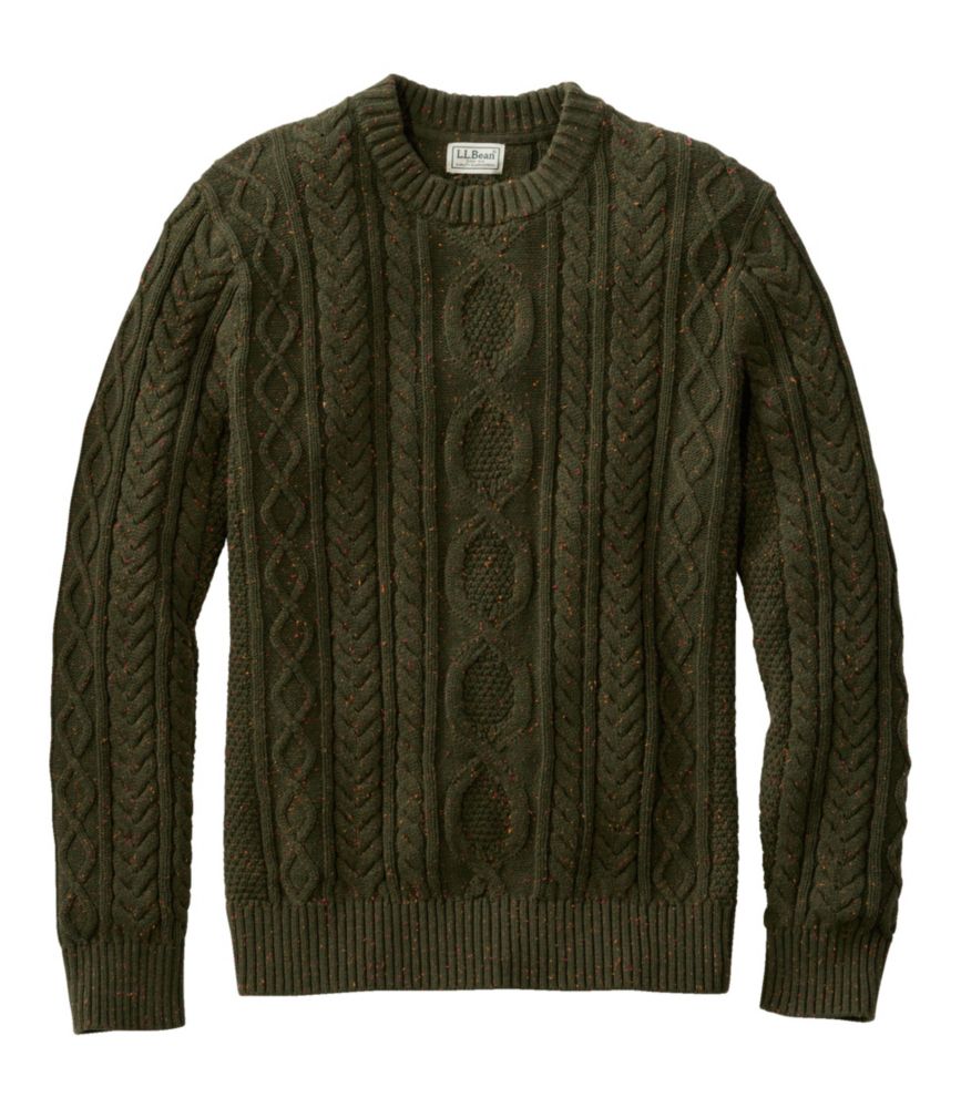 Men's Soft Round Neck Cable Knitted Jumper | Ideal for Autumn/Winter