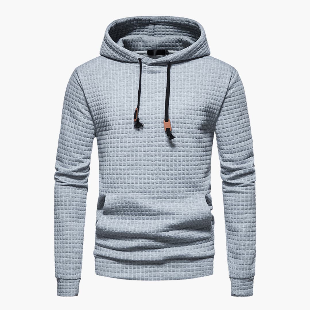 Men's Trendy Patterned Jumper with Drawstring Hood | Ideal for Autumn/Winter