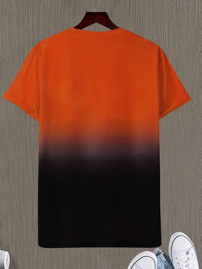 Men's Stylish Ombre Style T-shirt with Whatevere Print | Ideal for Summer