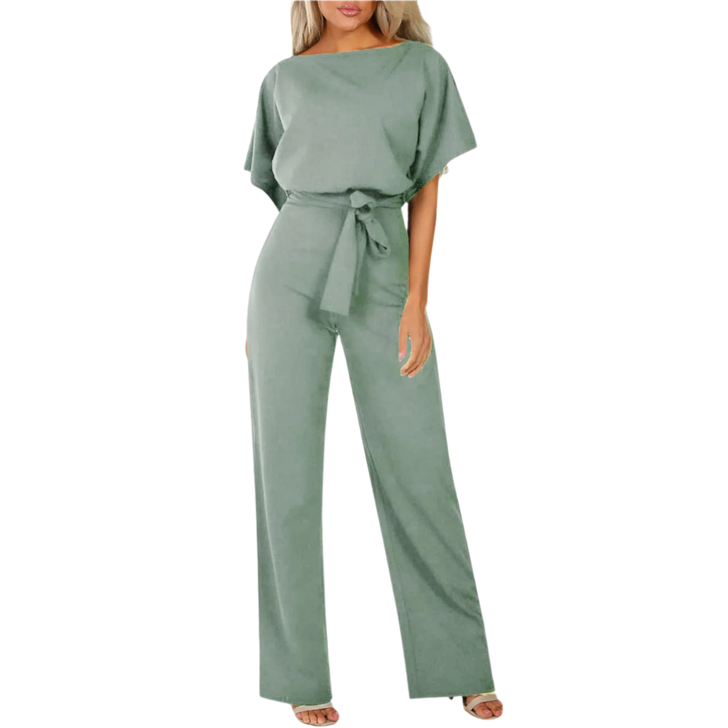 Sage -Elegant Jumpsuit - Chic/Elegant - Fashionable - For Formal Occasions