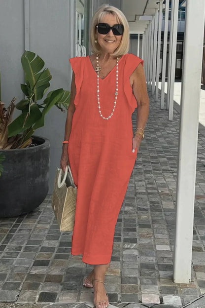 Chic Maxi Dress with V-Neck | Perfect for Everyday Wear