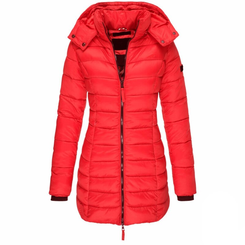 Lightweight Zip-up Puffer Jacket with Hood for Women | Ideal for Autumn/Winter