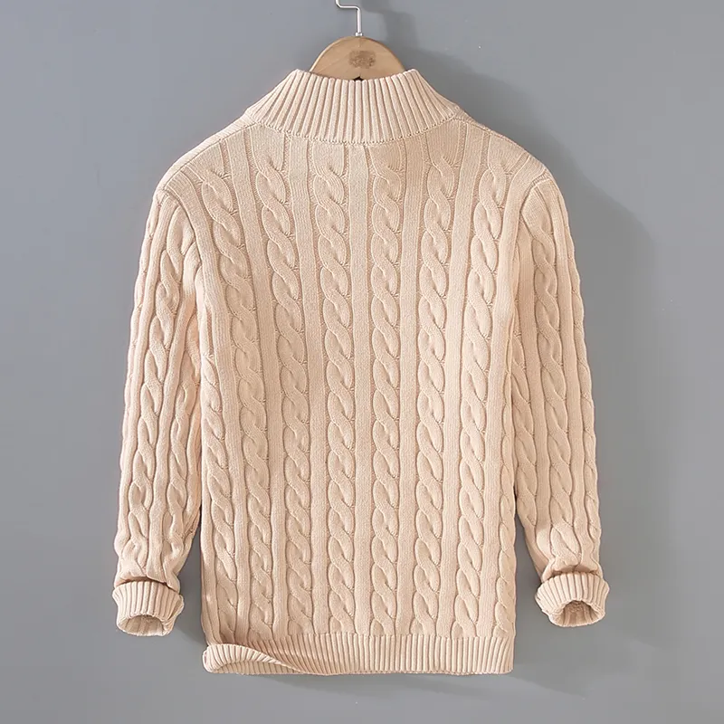 Men's Knitted Quarter-Zip Jumper | Ideal for Autumn/Winter